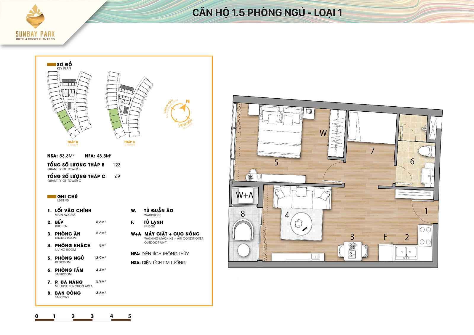 Thiết kế căn hộ sunbay park ninh thuận