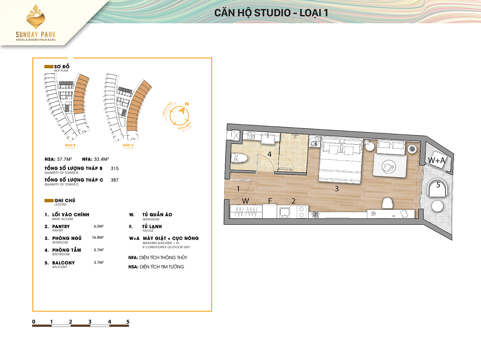 Thiết kế căn hộ sunbay park ninh thuận