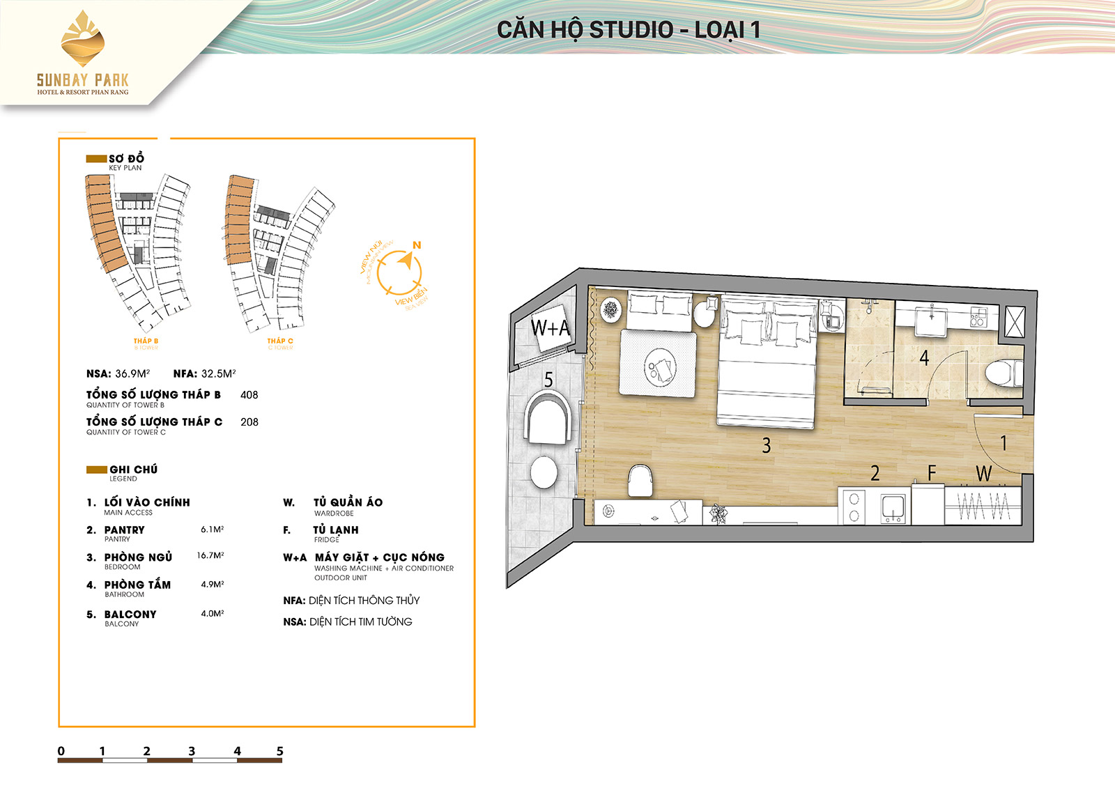 Thiết kế căn hộ sunbay park ninh thuận